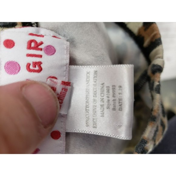 Ruffle Girl Cheetah Print Girls Elastic Waist Leggings Size 8‎ - Picture 3 of 10